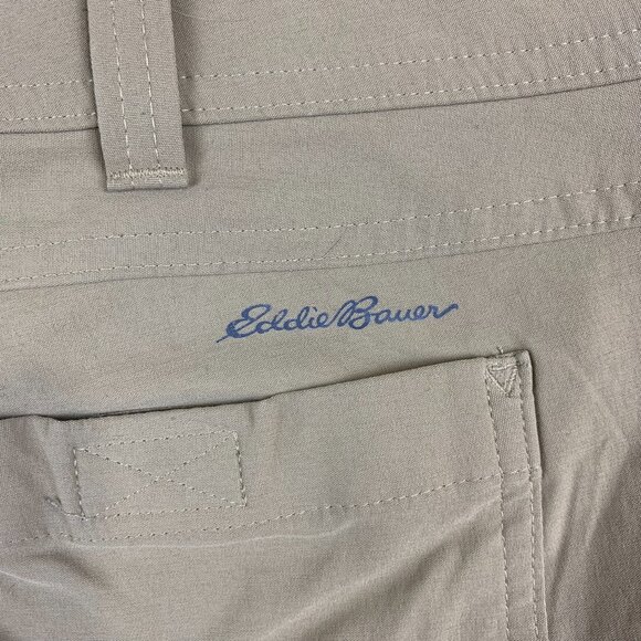 Eddie Bauer First Ascent Mens Shorts 36 Beige Tan Cargo Guide Pro Nylon Spandex - Picture 9 of 9